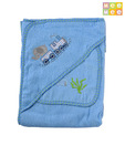 Mee Mee Blue Baby Bath Towel W/Fancy Appliqué For Kids