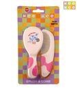 Mee Mee Brush & Comb (Set Of 3)-Pink