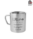 Mosaic Unique Stainless Steel Zodiac Sign Libra Mug