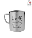 Mosaic Cool Stainless Steel Zodiac Sign Leo Mug