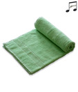 Fleecy Green Yarn-dyed Jacquard Towel