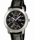 Casio Mineral Black Leather Watch