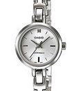 Casio Glossy Silver Dial Watch