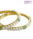 Niharikaa Pearls Elegant Bangle Pair