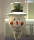 Kytes India LED Night Lamp With Aroma Diffuser- Snow Man Face Shape