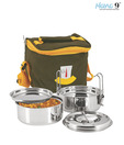 Nano 9 Insulated Clip Tiffin Box Set (2 Pcs)
