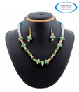 Vendee Fashions Majestic Green Necklace Set