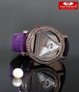 Optima Designer Studded Rose Gold Watch
