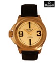 Omax Absolute Gold-Black Watch