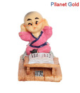 Pllanet Gold Pink & Brown Playing Kid Showpiece