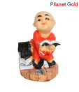 Pllanet Gold Chinese Kid Showpiece