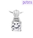 Peora Enchanting Cz Sterling Silver Pendant