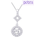 Peora Lavish CZ Sterling Silver Pendant