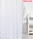 Freelance White Striped Shower Curtain