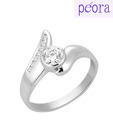 Peora Vivacious CZ Solitaire Ring
