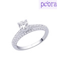 Peora Petite CZ Solitaire Ring