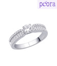 Peora Charming CZ Solitaire Ring