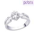 Peora Gorgeous CZ Solitaire Ring