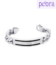 Peora Exotic Chain Style Stainless Steel Bracelet