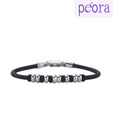 Peora Rubber Strap With Beads Bracelet