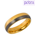 Peora Brilliant Dual Tone Tungsten Ring