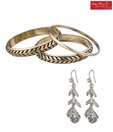 Pretty Woman Glam Shine Earrings & Bangle Set
