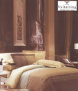 Valtellina Brown & Ochre Double Bed Sheet With Two Pillow Covers