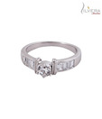 Silvera Elegant CZ Solitaire Ring