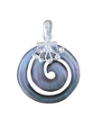 Indian Silver Charming Swirl Pendant