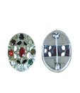 Indian Silver Oval Brooch