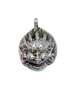 Indian Silver Charm Face Pendant