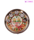 Isabelle Colourful Meenakari Design Ganesha Laxmi Pooja Thali