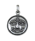 Indian Silver Glorious Sun Silver Pendant