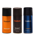 Reebok (Reegame, Reenergize, Reesports) Men Pack of 3-Each 150 ml