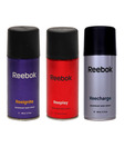 Reebok (Reecharge, Reeignite, Reeplay) Men Pack of 3-Each 150 ml