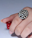 Shimmer Shack Cluster Opal Cocktail Ring