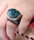 Shimmer Shack Jade Amethyst Cocktail Ring