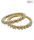 Niharikaa Seed Pearl Bangle Set Of 2
