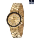 Rochees Round Dial Gold Tone Watch