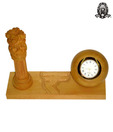 Ratoomal Table Clock With Ashoka Pillar Stand