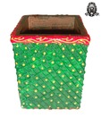 Ratoomal Green & Red Wooden Pen Stand