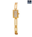 Rochees Rectangular Gold Tone Watch