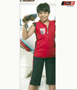Sweet Dreams Red & Black Night Suit For Kids
