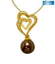 Sanskruti Astonishing Yellow Gold Diamond Pendant