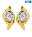 Sanskruti Lovely Yellow Gold Diamond Earrings