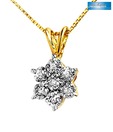 Sanskruti Exquisite Yellow Gold Diamond Pendant
