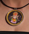 Silver Centrre Good Luck Ganesha Pendant