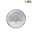 MNC 20 Gm Beautiful Peacock Silver Coin With 99.9% Purity