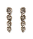 Silver Centrre Exotic Earrings