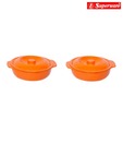 Superware 2 Pcs Orange Serving Dish Set-600ml